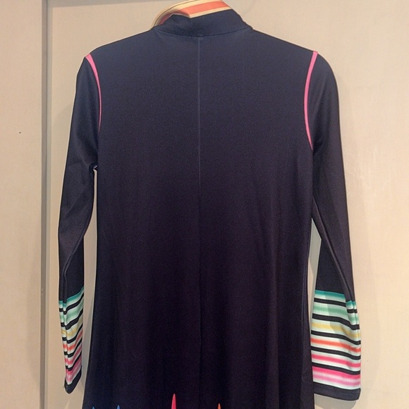 UOoZee life is amazing midi dress with rainbow colors size small NWT - Picture 12 of 13